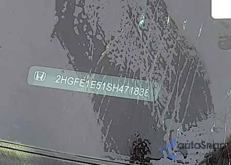 2025 Honda Civic Si Base W/High Performance Summer Tires/ z USA, uszkodzony, nr VIN 2HGFE1E51SH471838